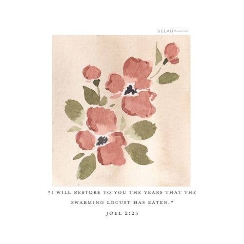 Joel 2:25 Sticker for wholesale by Selah Publications
