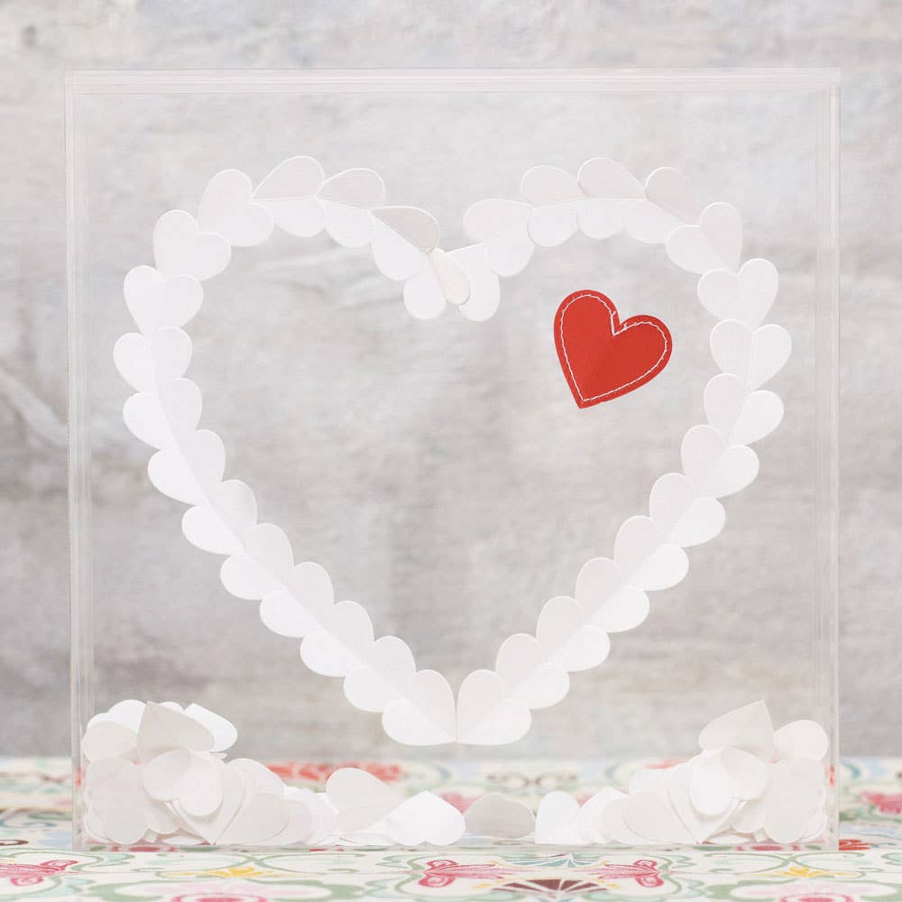 Weddingstar Inc. - Wholesale Guest Book - "From The Heart" Transparent Acrylic Shadow Box1