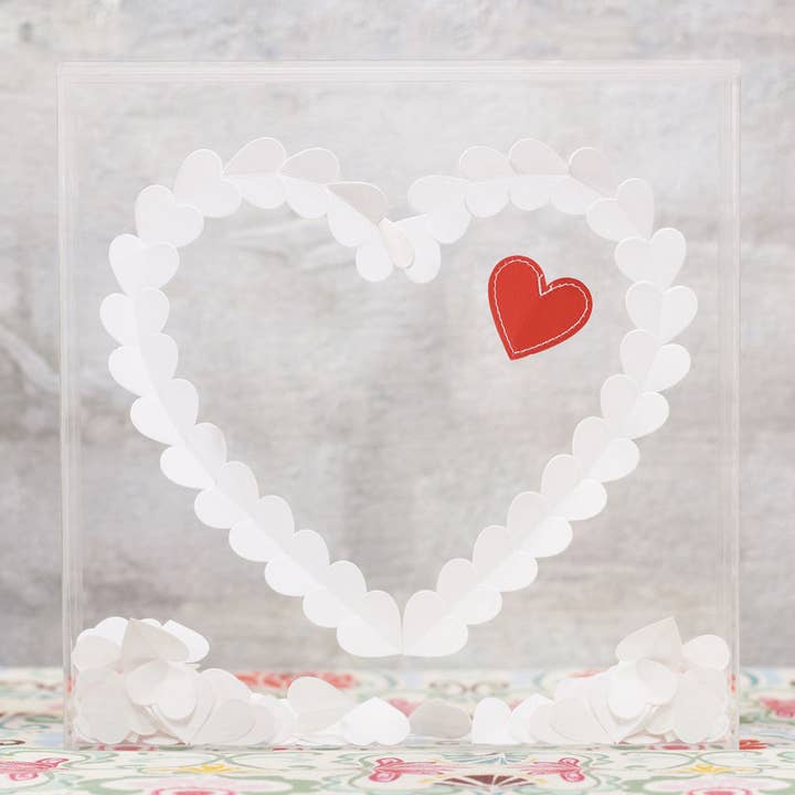 Weddingstar Inc. - Wholesale Guest Book - "From The Heart" Transparent Acrylic Shadow Box1