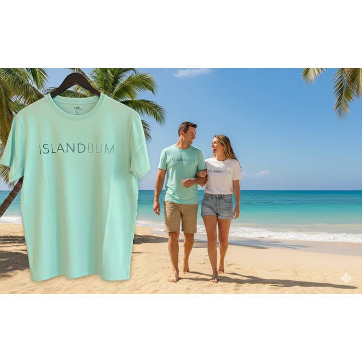 Tiki Joe T-shirt met borst - Seafoam voor wholesale door Island Bum