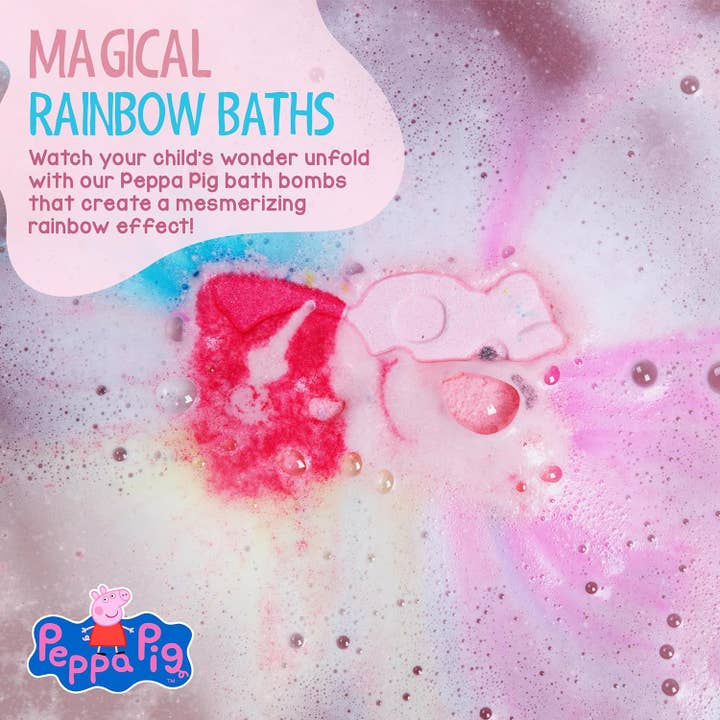 Bathletes World - Wholesale Bath Bomb/Fizz - Peppa Pig Bath Bombs- 4 pack