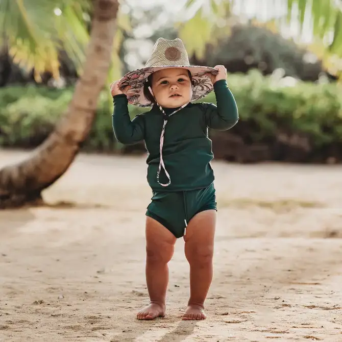 Island Little Straw Lifeguard Hat (Island) for wholesale on Faire2