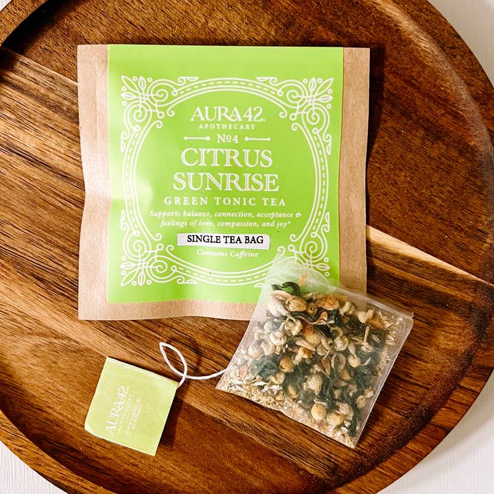 No. 4 - Green Tonic Tea | Citrus Sunrise - Single for wholesale by Aura42® Apothecary