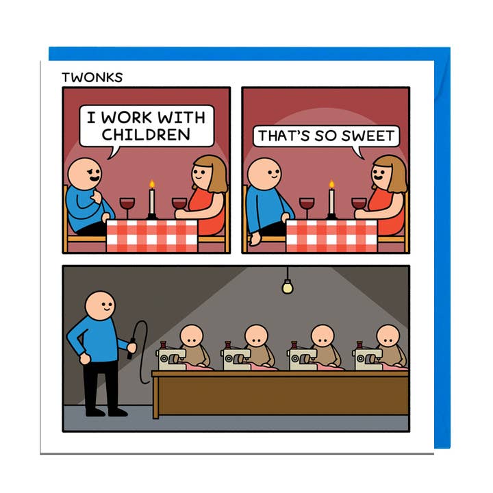 Tarjeta TRABAJAR CON NIÑOS para venta al por mayor de Jolly Awesome