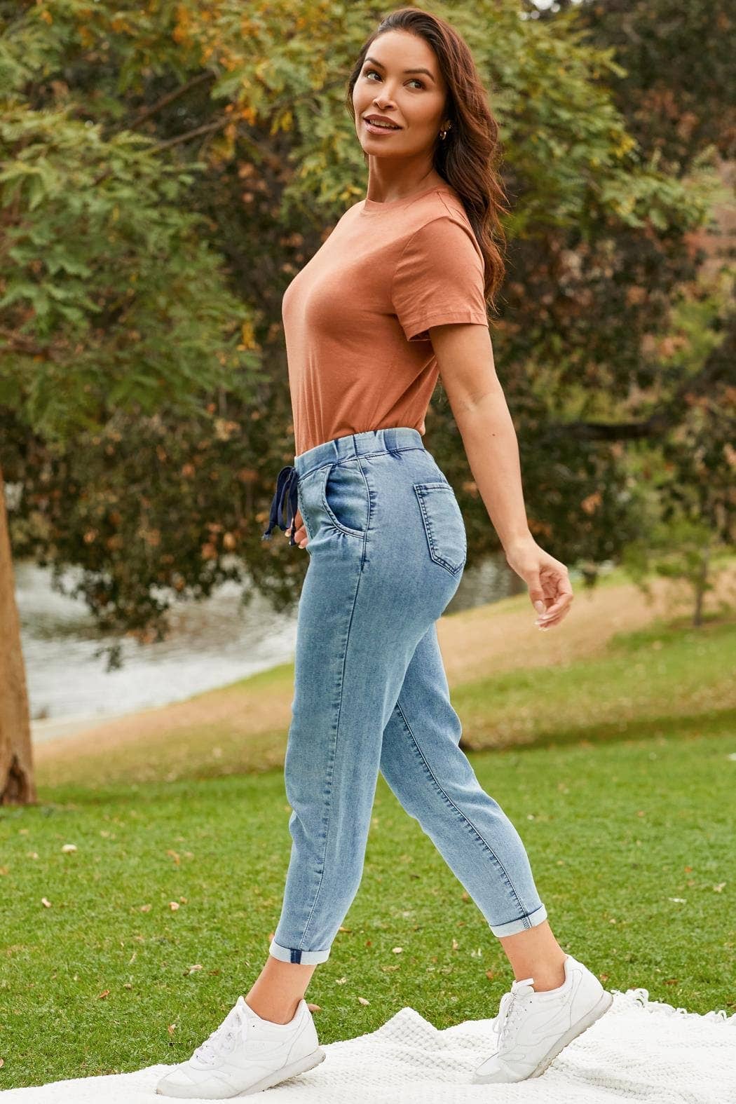 YMI - Wholesale Lounge Sweatpants/Joggers - Women's - Petite Kozy Fit Mid Rise Jogger-PP367641