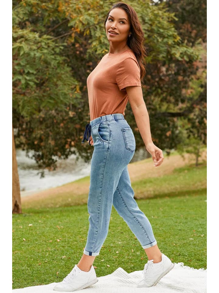 YMI - Wholesale Lounge Sweatpants/Joggers - Women's - Petite Kozy Fit Mid Rise Jogger-PP367641