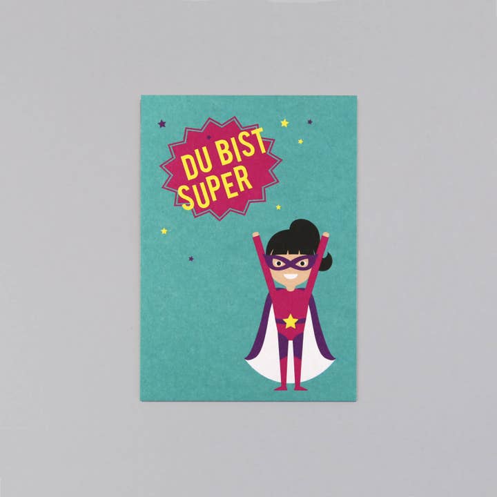 Kunst an Papier - Wholesale Postcard - Postcard wood pulp Clark Supergirl