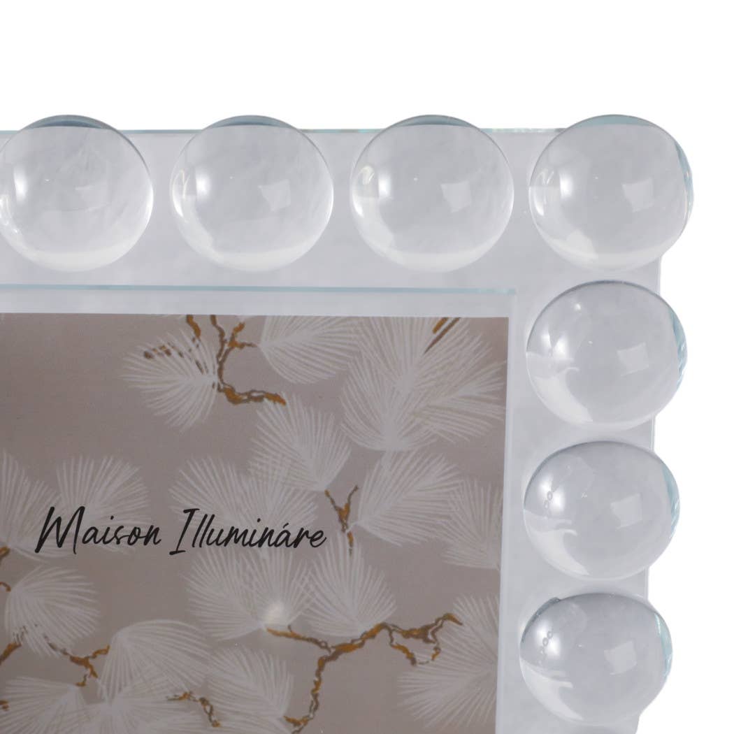 Sagebrook Home - Wholesale Picture Frame - Crystal Bubble Spherical Border Photo Frame - Clear, 5x7 in.9
