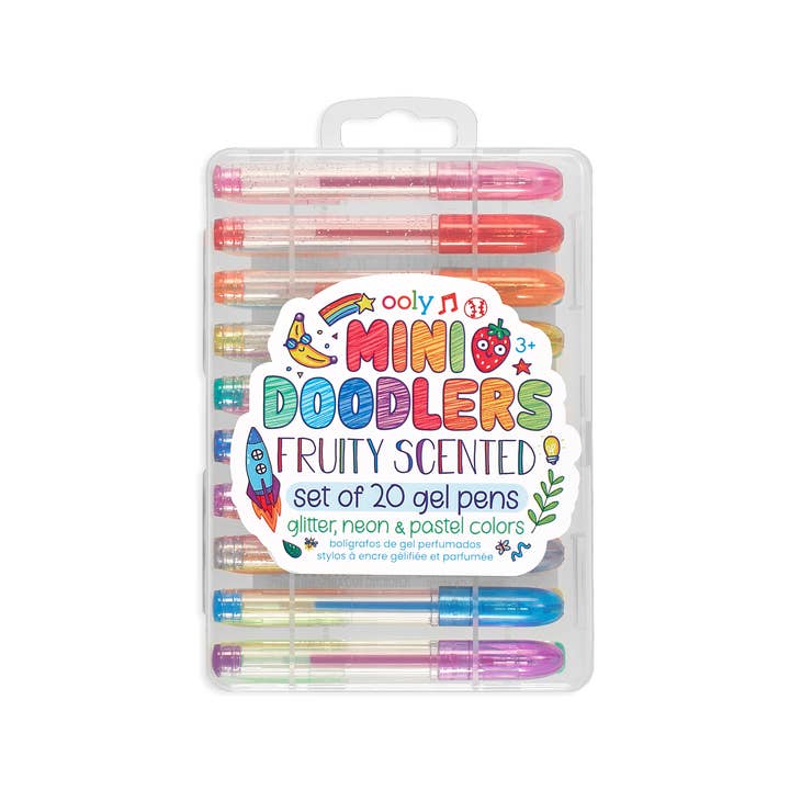 OOLY - Wholesale Pen - Mini Doodlers Fruity Scented Gel Pens - Set of 20