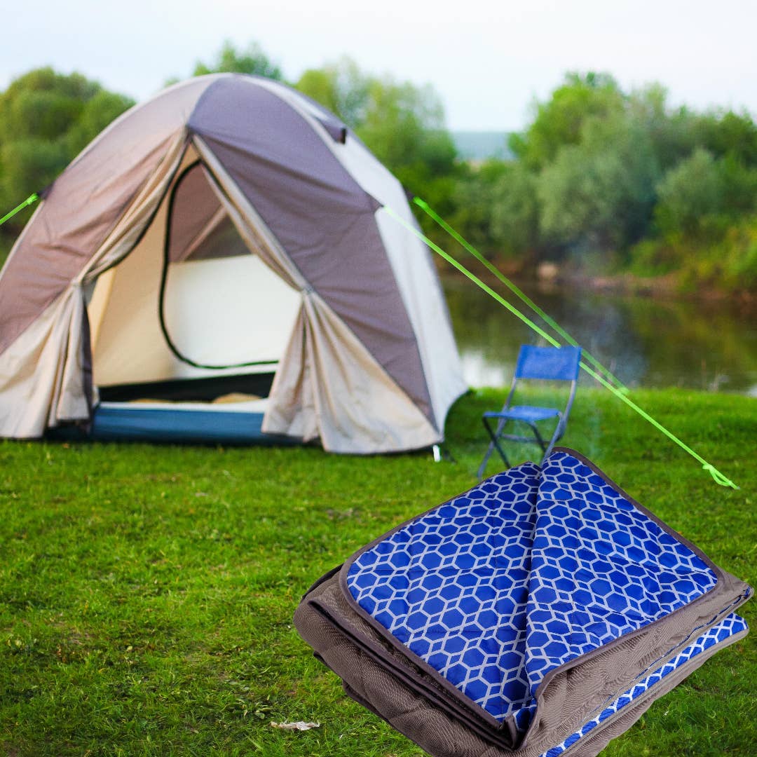 Lexi Home - Wholesale Picnic Blanket - 60 x 72 Foldable Picnic Blanket Tote Bag11