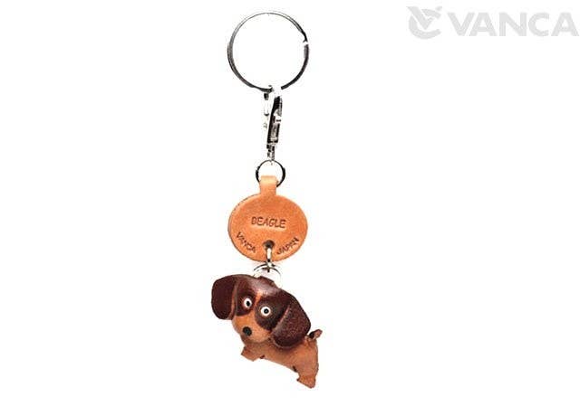 VANCA CRAFT - Wholesale Keychain - Unisex - Beagle Leather Dog Pet Handmade Keychain Bag Charm Accessory3