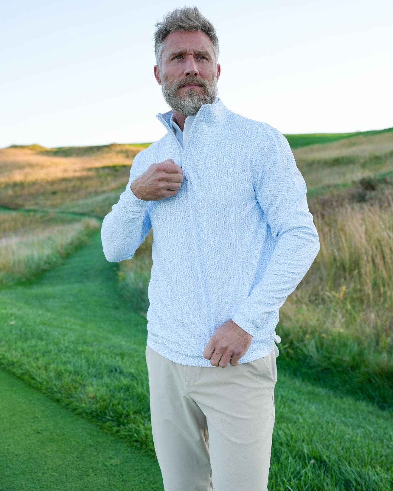 USA Palm - Wholesale Sweatshirt - Unisex - Cloud 1/4 Zip84