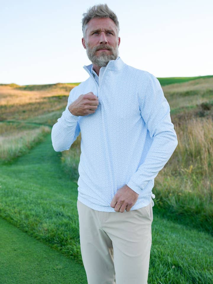 USA Palm - Wholesale Sweatshirt - Unisex - Cloud 1/4 Zip84