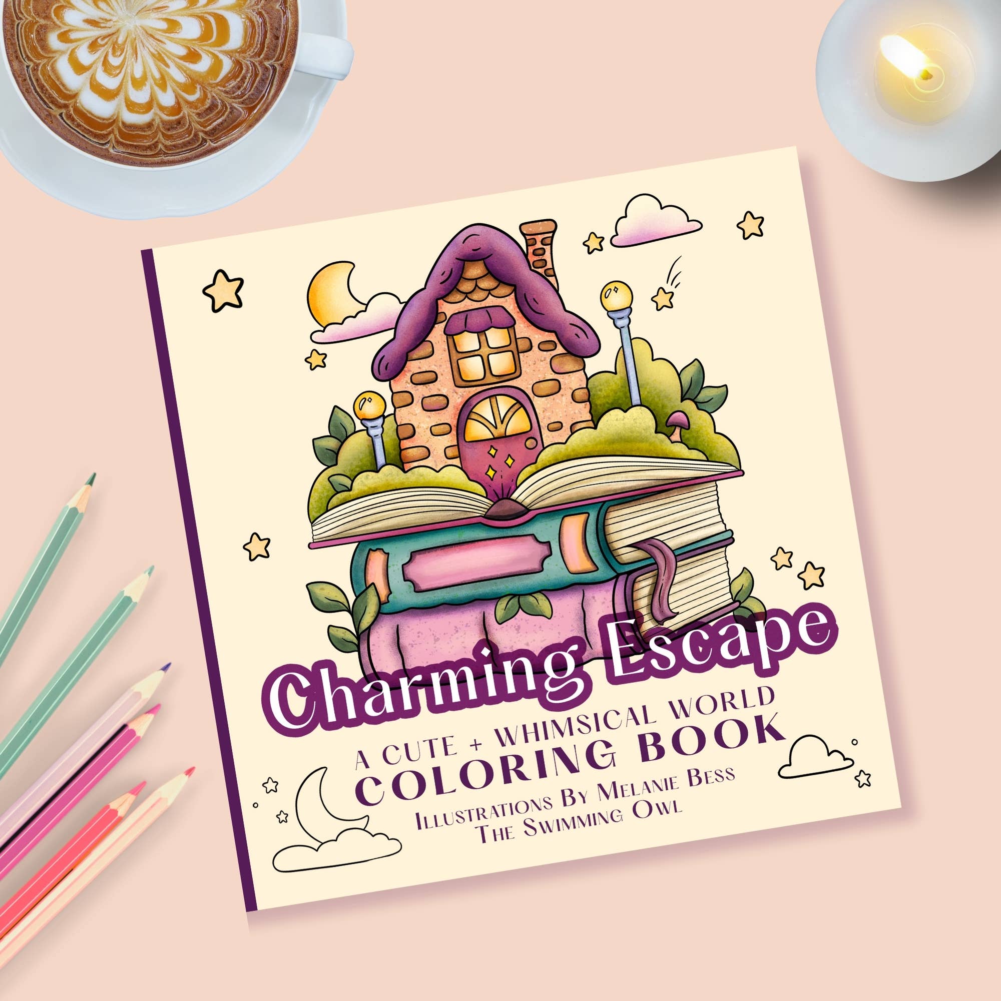 The Swimming Owl - Vente Livre de coloriage et d'activités pour adultes - Livre de coloriage Évasion Charmante pour adultes, adolescents et enfants11