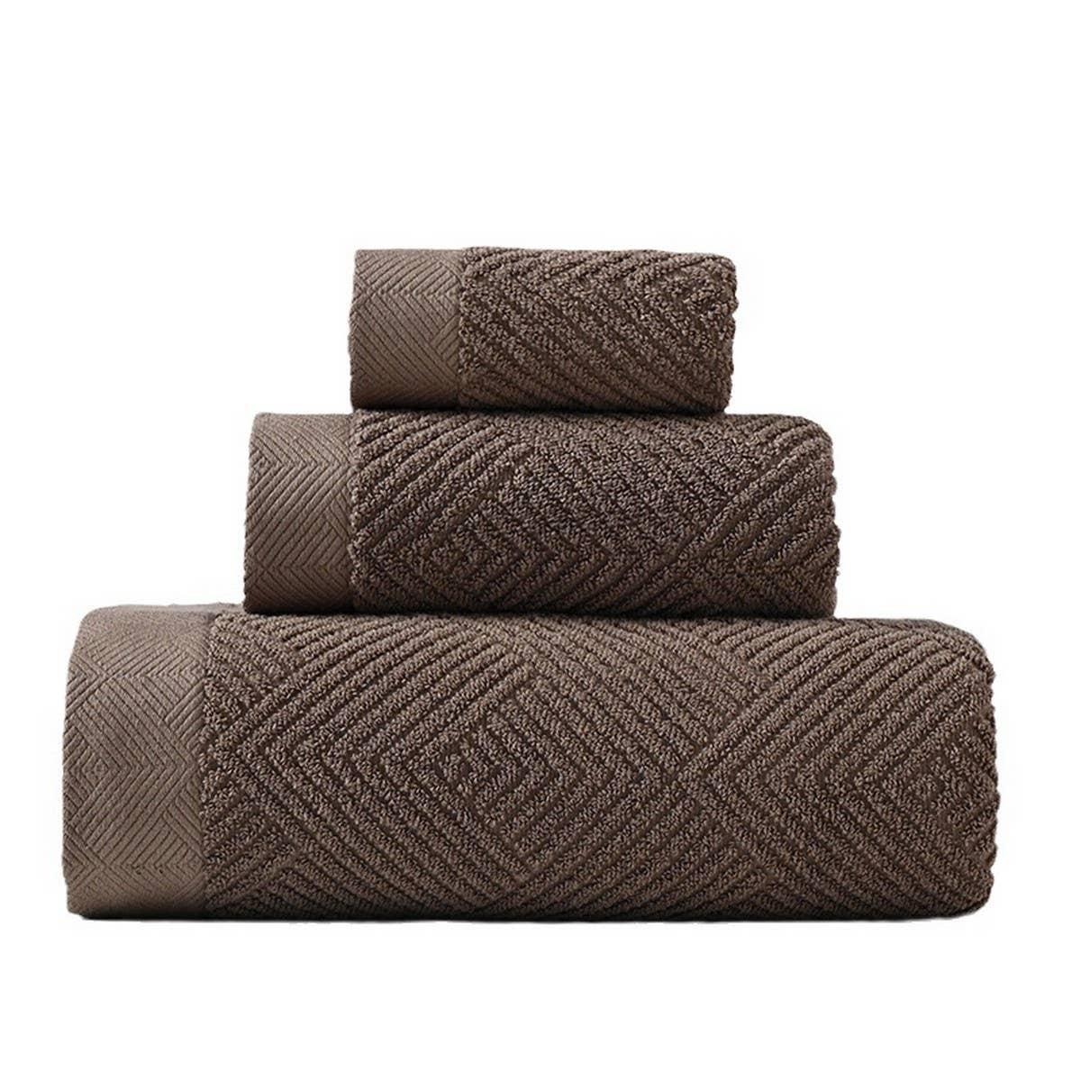 ACCITY - Wholesale Bath Towel - HOUSEHOLD THICK BATH TOWEL THREE PIECE SET_CWMM23020