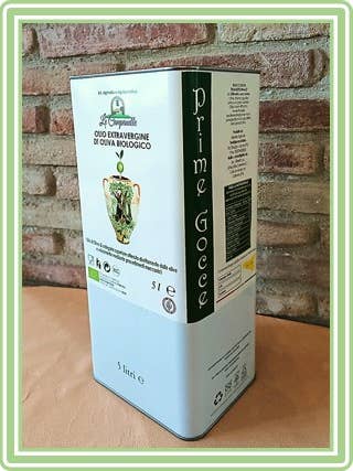 Extra Virgin Olive Oil (Organic Olive Oil) 23-24 5 liters for wholesale by le Campanelle