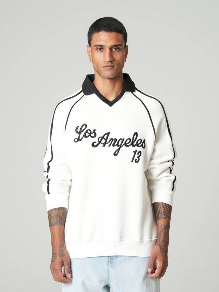Herren Oversized Los Angeles 13 Sweatshirt für den Großhandel von PremiumDenim