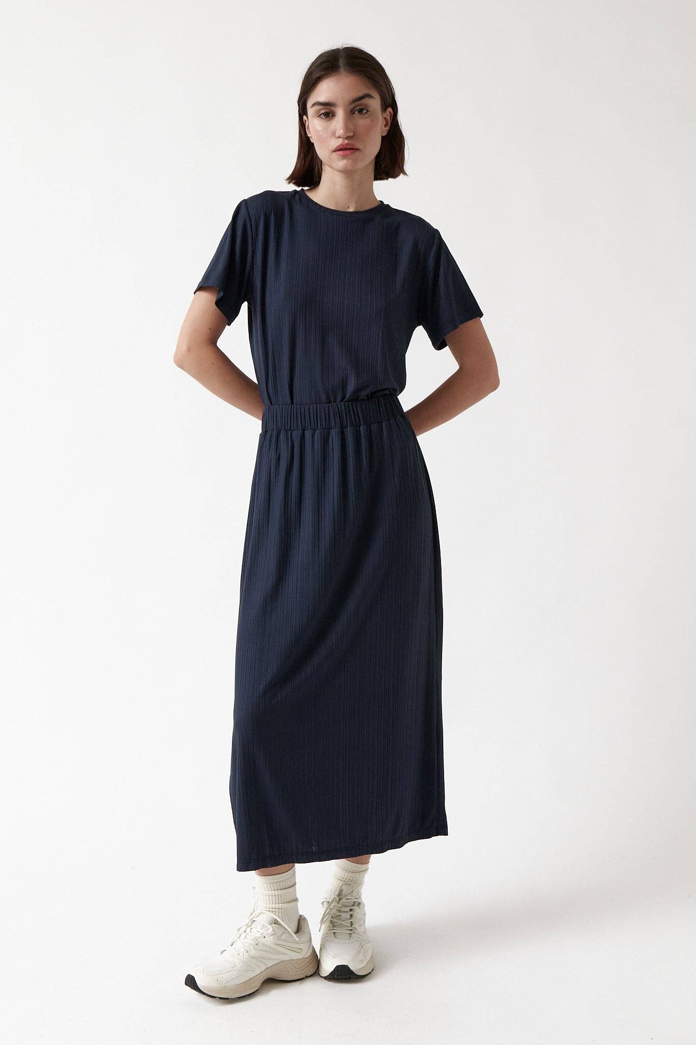 amt. studio - Wholesale Skirt - Women's - Eve Skirt Navy1