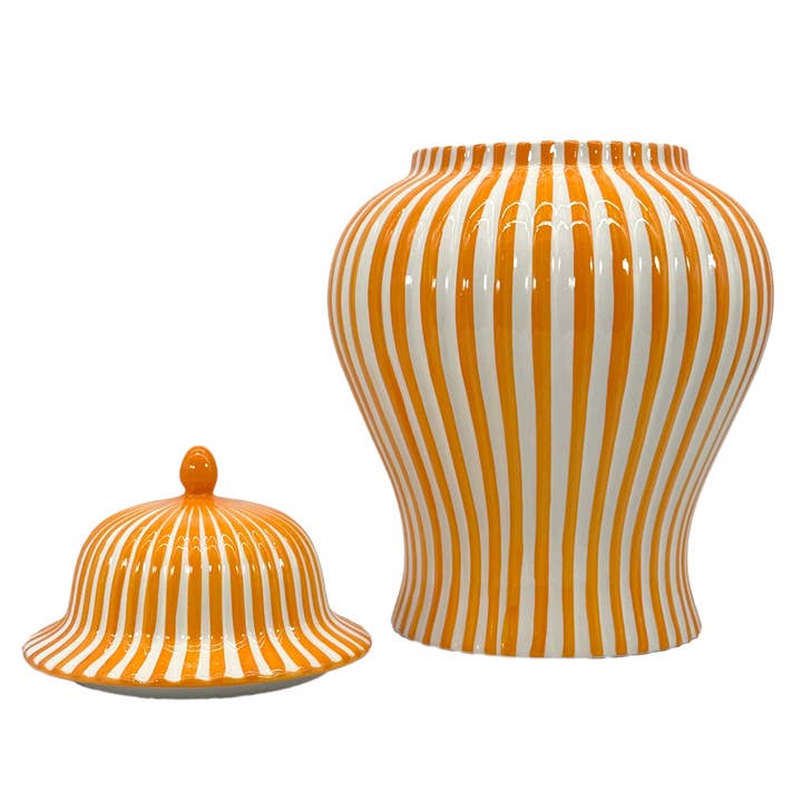 Galt International Company - Vente Vases - Vase en céramique rayé Candy Cane 18"15