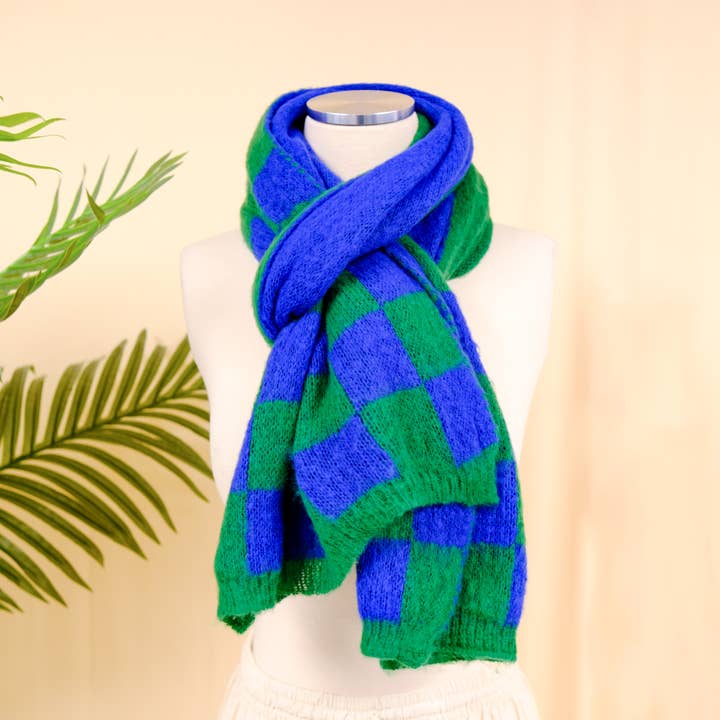 Karma Nepal Crafts – wholesale Scarf – Women's – Plaid Winter Oversized Scarfs15