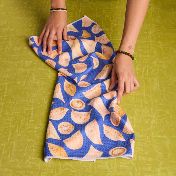 Serviette de cuisine tissée en gaufre Dumpling pour la vente par Menmin Made