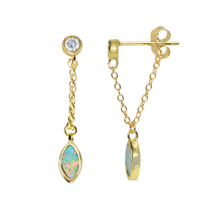 Full Swing Opal Earrings for wholesale by Kamaria Jewelry