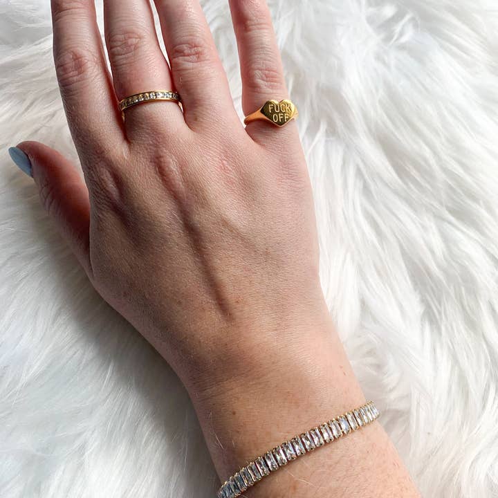 DRIP JEWELRY - Wholesale Cocktail/Statement Ring - F Off ring 2.0 (size 6-8)3