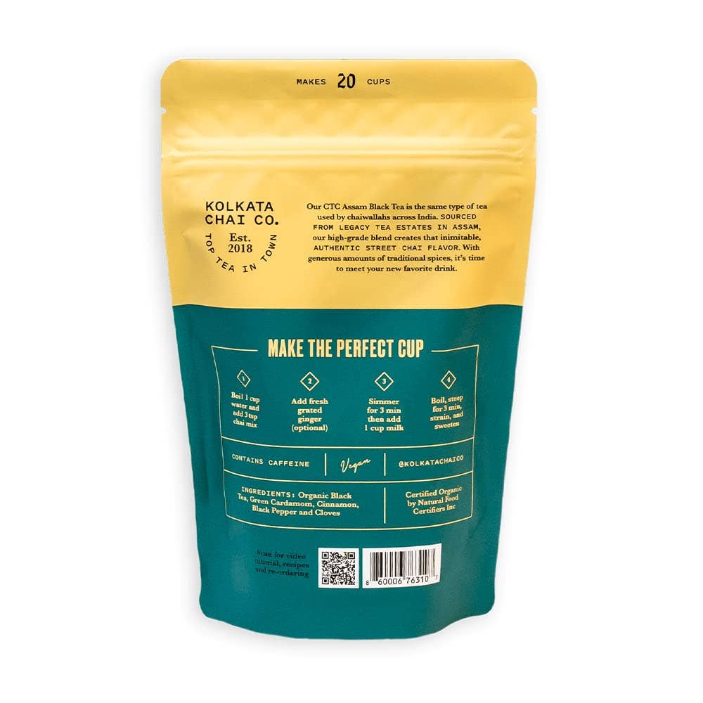 KOLKATA CHAI CO - Wholesale Loose Tea - Signature Masala Chai Mix (25-pack)1