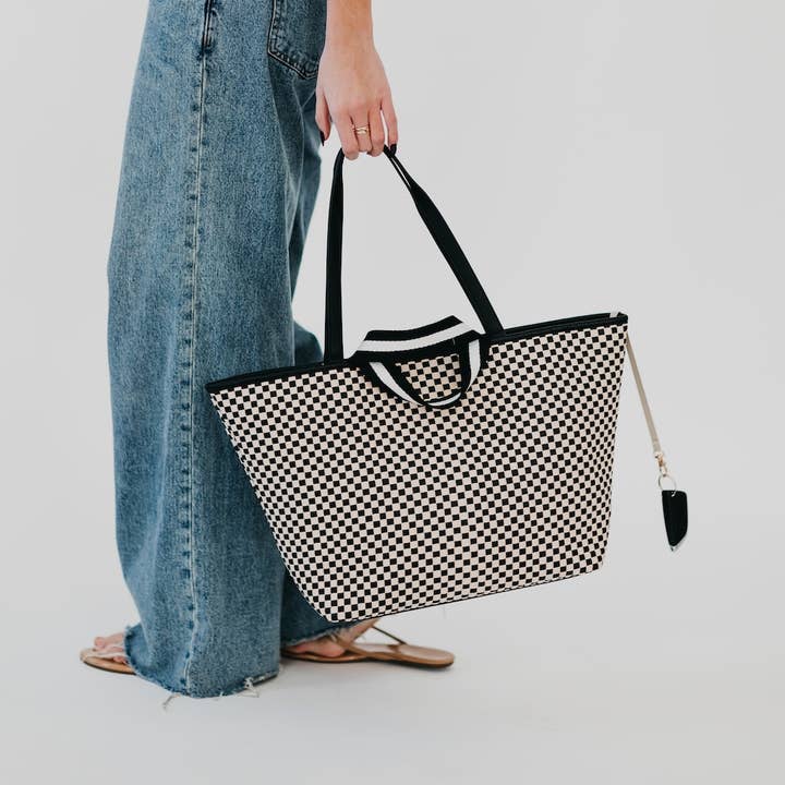 Pretty Simple - Wholesale Tote Bag - Women's - Woven Tiffany Organizer Tote Bag