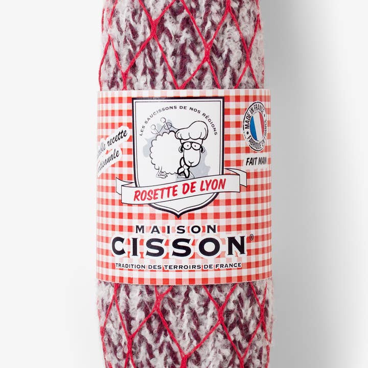 MAISON CISSON pour FAIRE PART AND CO - Wholesale Gag Gift/Novelty Gift - Knitted “The Lyon rosette with red net”1