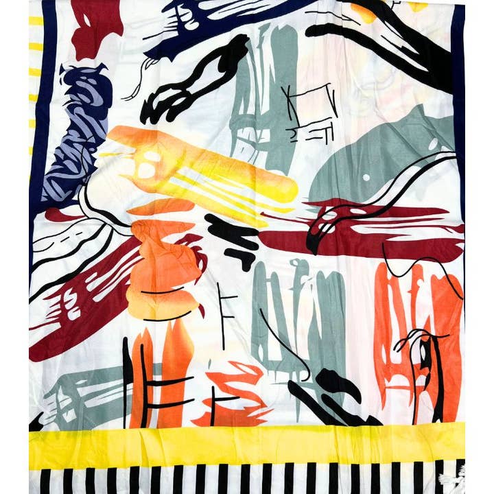 scaarf.com - Wholesale Scarf - Women's - Printed Multicolor Polyester Scarf For Women:6