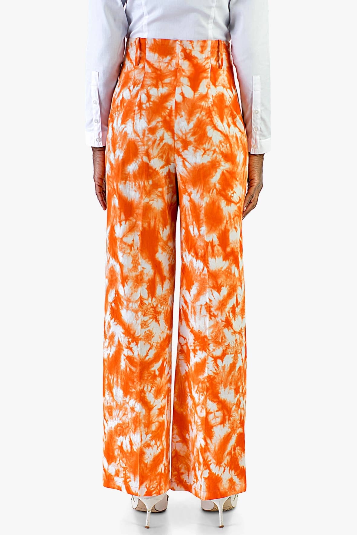 Kalyca – Calças - Mulher por atacado – Calça de gravata e tintura de algodão orgânico Ava3