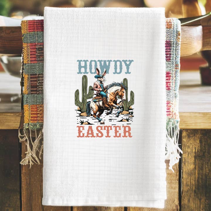 Hej Påske - Western Bunny Viskestykke for engroshandel hos Handsome Sam's