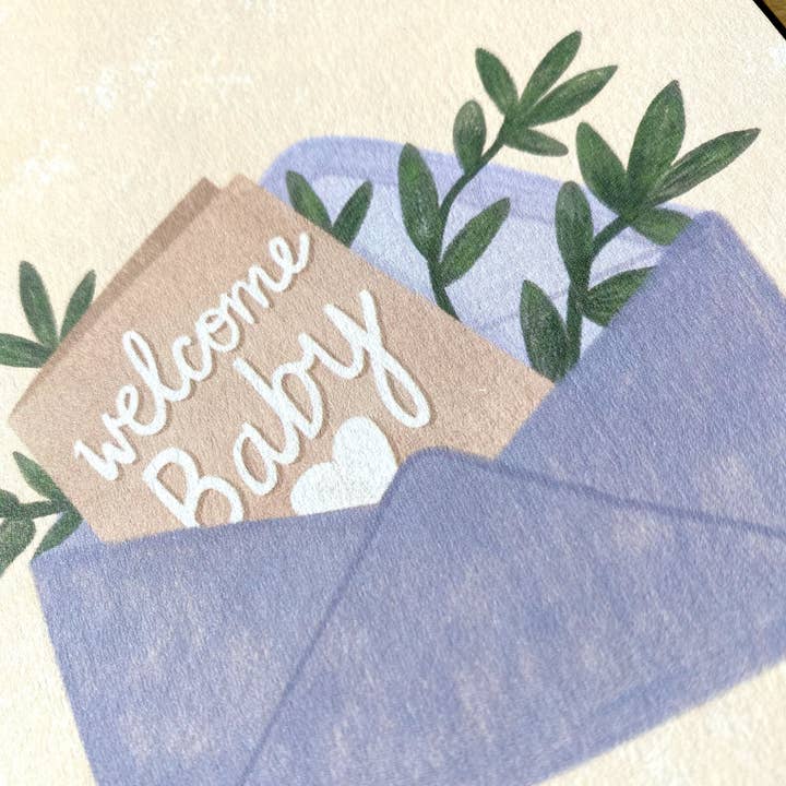 Lauren Sissons Studio - Wholesale Baby card - Welcome Baby Card - New Baby Card | Gender Neutral Baby Card1