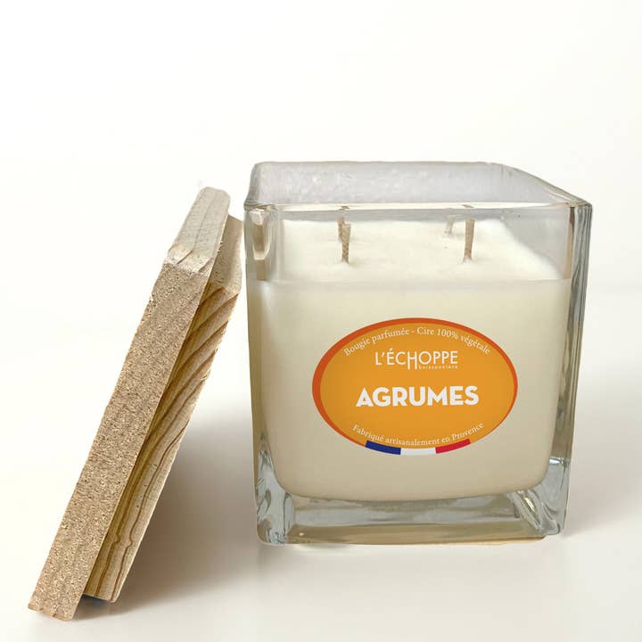 L'Échoppe Buissonnière - Wholesale Jar/Filled Candle - Citrus - Scented Candle 400g2