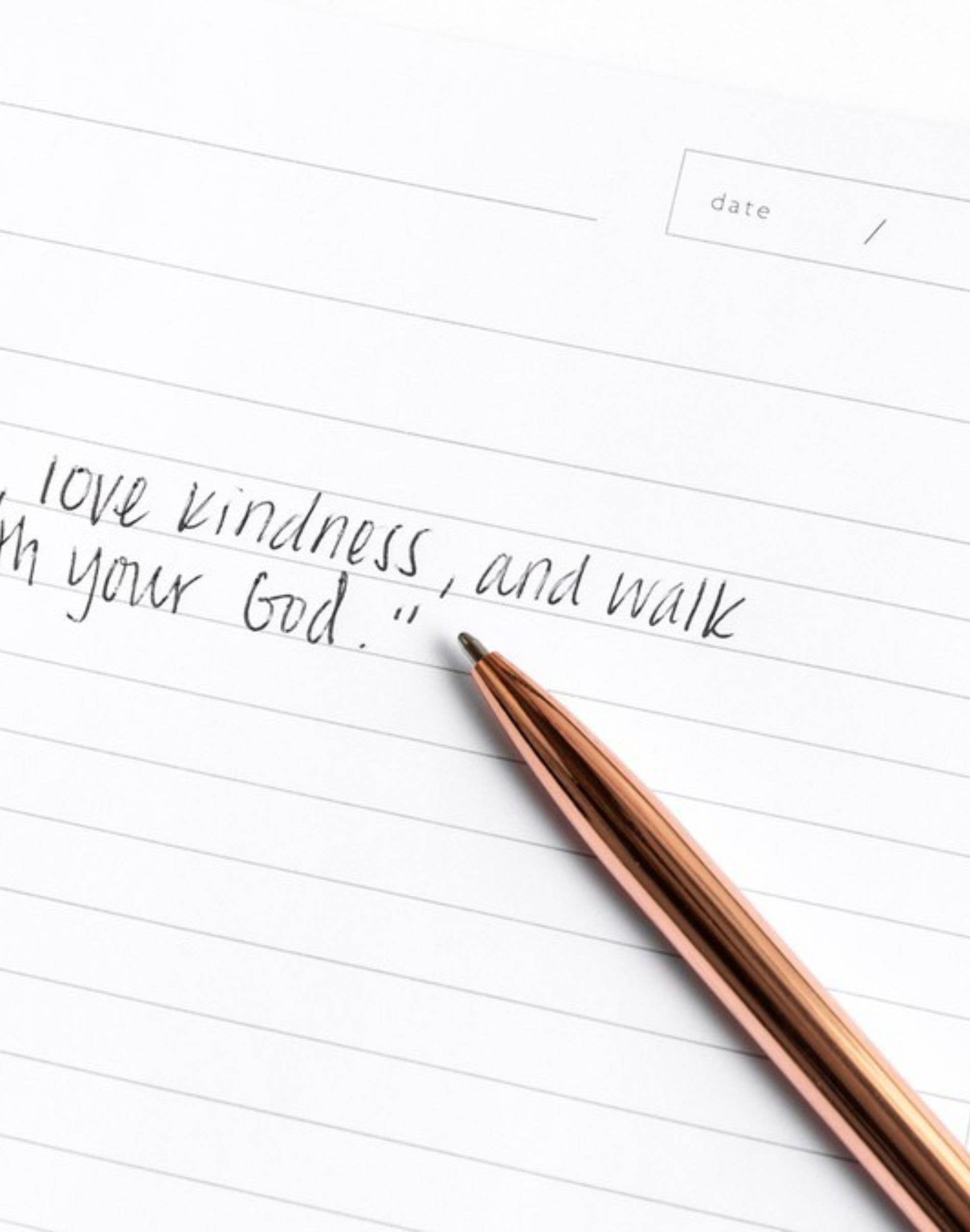 Church Notes Co. - Wholesale Pen - Rose Gold Pen2