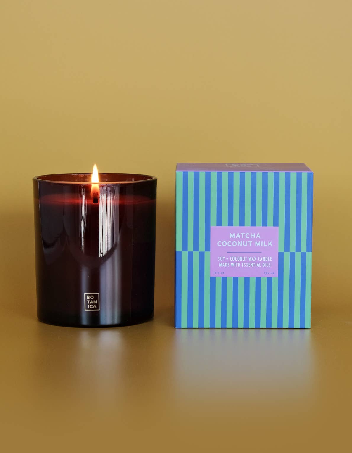 BOTANICA - Wholesale Jar/Filled Candle - Essentials: Matcha + Coconut Milk Candle | 12 oz.