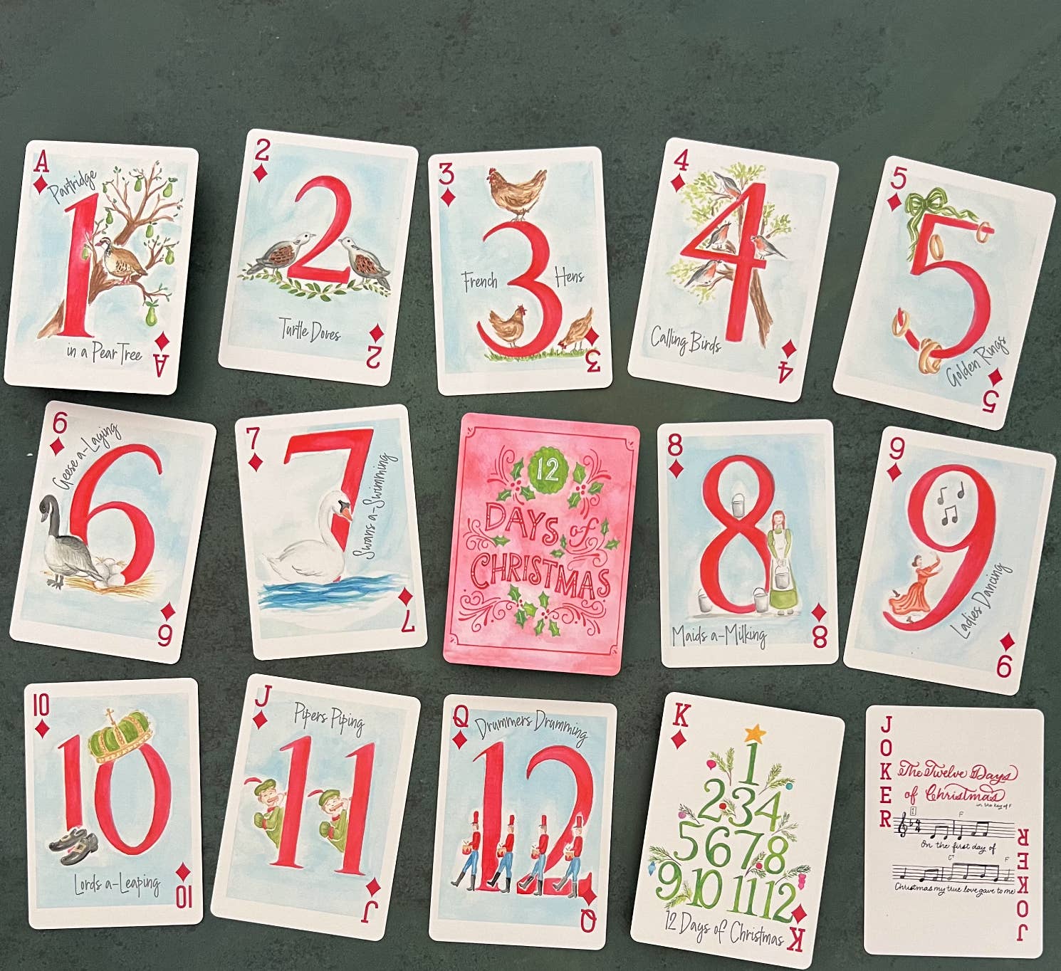 Fort52 - Vente Jeu de cartes - 12 Jours de Noël