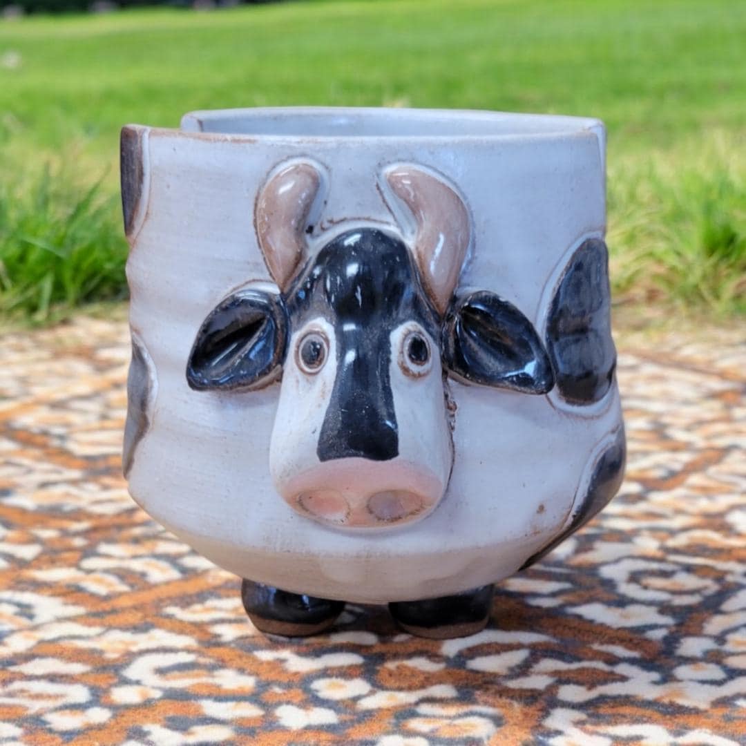 MudWorks Pottery - Wholesale Sponge Holder - Cow Sponge Holder0