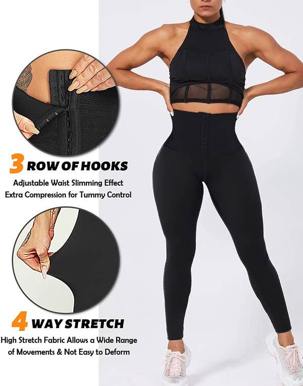 Black Corset Buttery Soft Leggings Body Shaper Plus Size for wholesale on Faire3