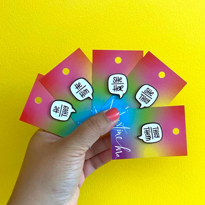 Voornaamwoord pinnen voor wholesale door Justine Ma Design