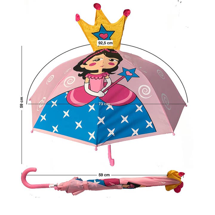 HECKBO - Wholesale Umbrella - Kids - 3D umbrella princess pink1