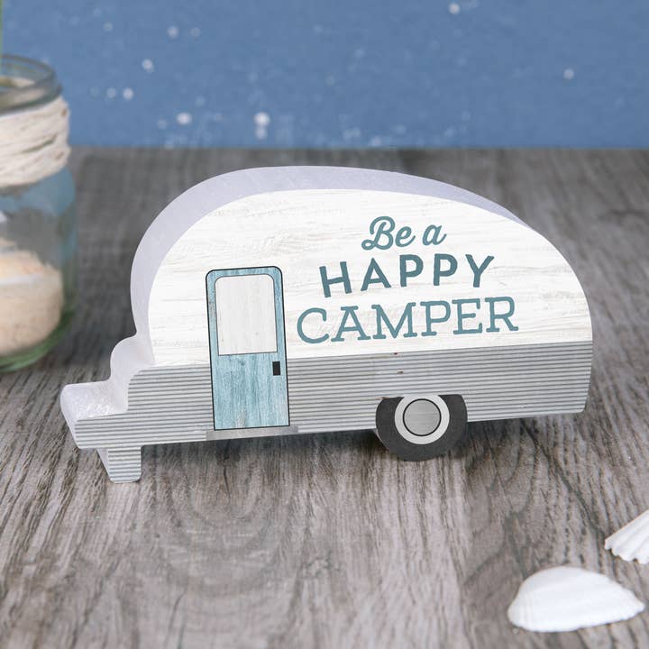Be A Happy Camper Small Shape for wholesale by P. Graham Dunn