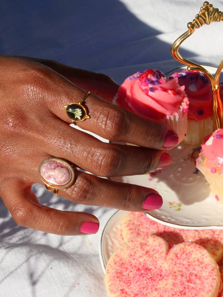 Golden Wild Flower Ring for wholesale by Evergarden