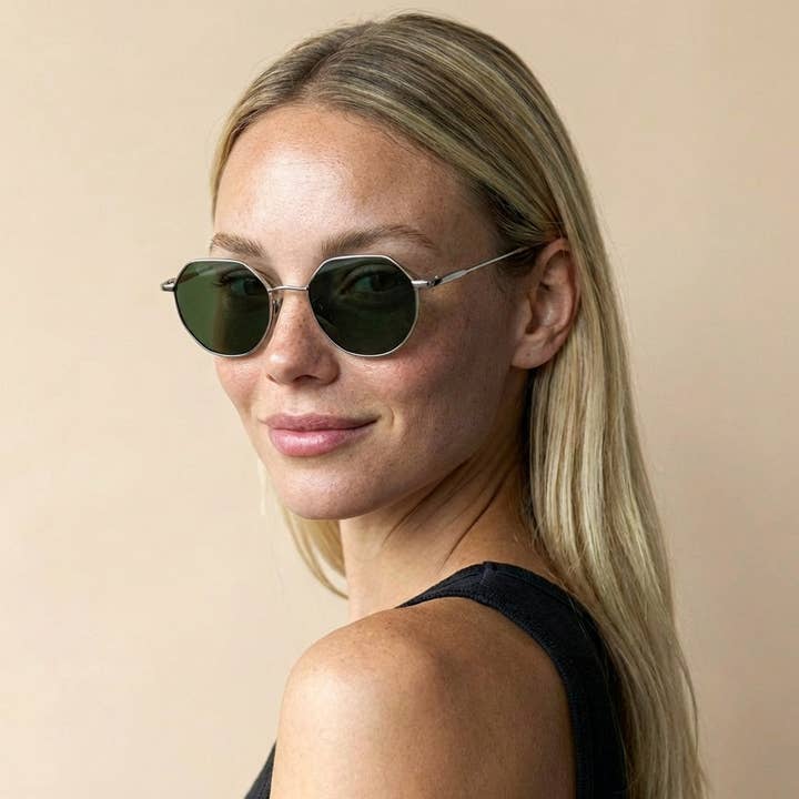 Gafas de sol Chiltern con lentes 100% protegidas contra rayos UV - Plata para venta al por mayor de Greenwich Social Club