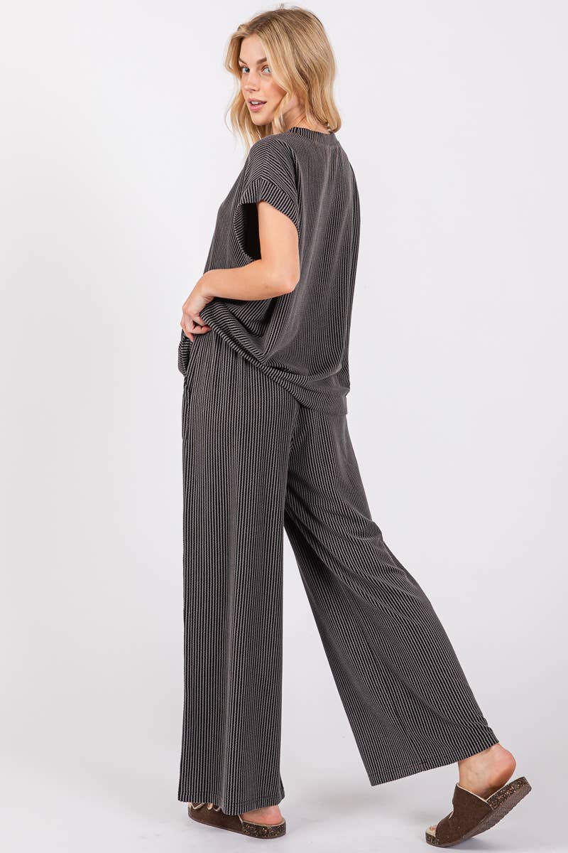 Sewn and Seen - Wholesale Mommy & Me Outfit Sets - Maternity - Striped Rib Knit Lounge Set13