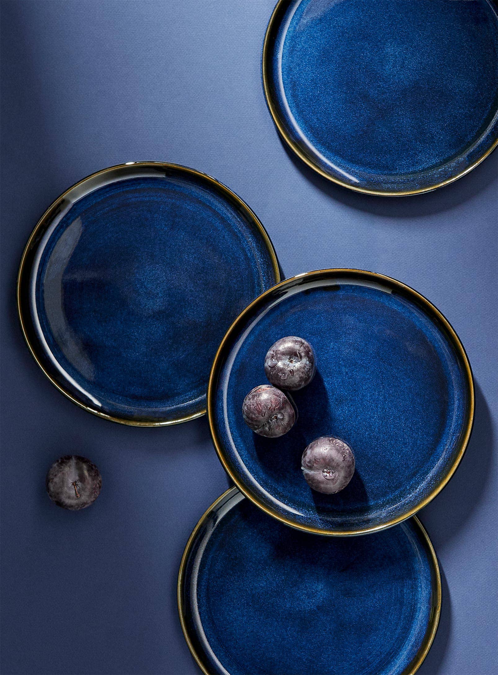 GHARYAN Stoneware & Olive Wood Tableware | Ships from USA - Vendita all'ingrosso Piatto - Piatto Piano in Gres Fatto a Mano | Edan 11,2"9