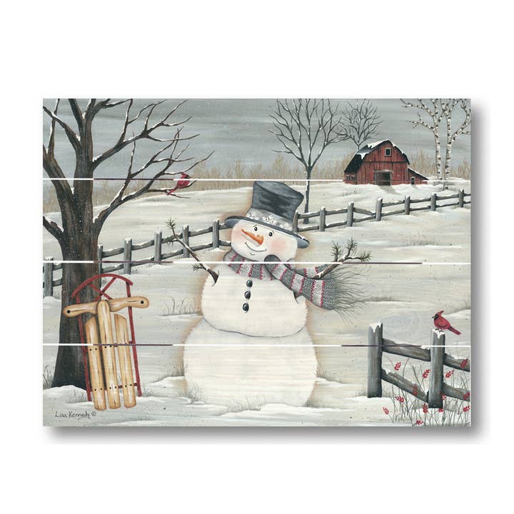 Irvin's Tinware - Wholesale Christmas Wall Art - In the Meadow Rustic Christmas Pallet Art