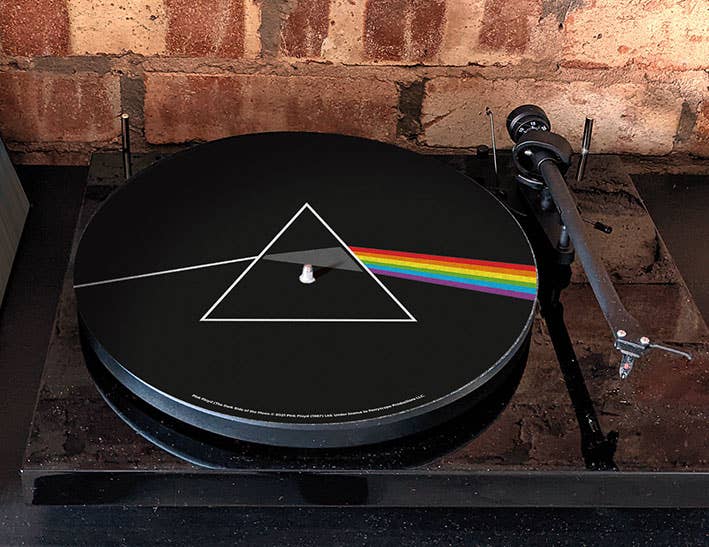 Pyramid America - Wholesale Slippers - Unisex - Pink FLoyd Dark Side Record Slipmat1