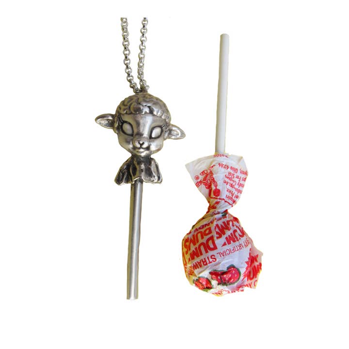 Lamb Lollipop Necklace for wholesale by Anomaly Jewelry